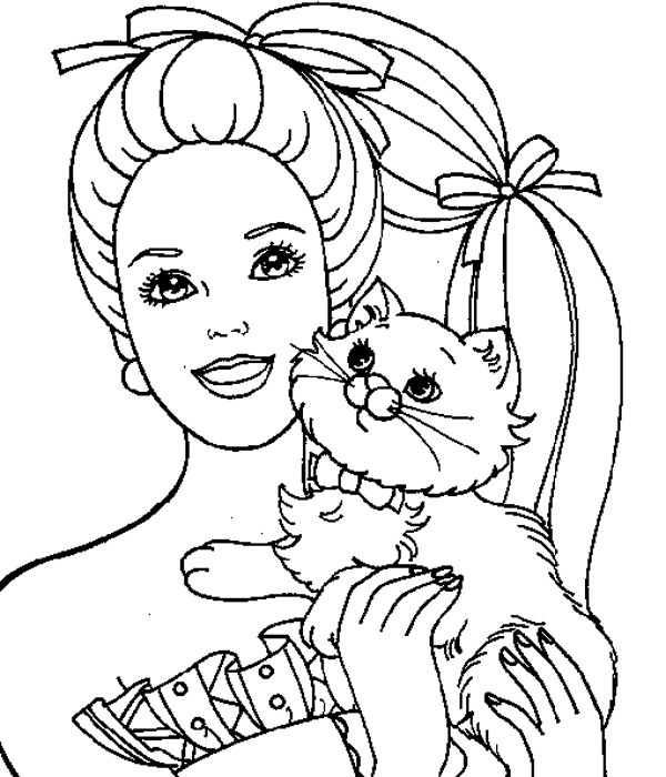 Kitten Coloring Pages | Coloring pages for Girls | #7