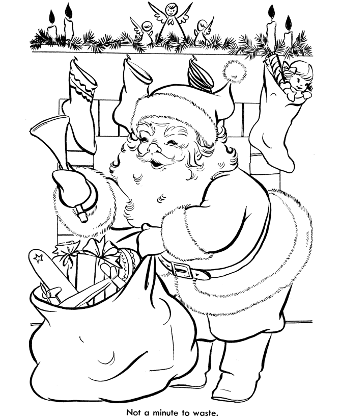 Santa Claus Coloring Pages | Christmas coloring pages | Coloring pages for kids | #4