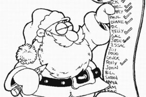 Santa Claus Coloring Pages | Christmas coloring pages | Coloring pages for kids | #5