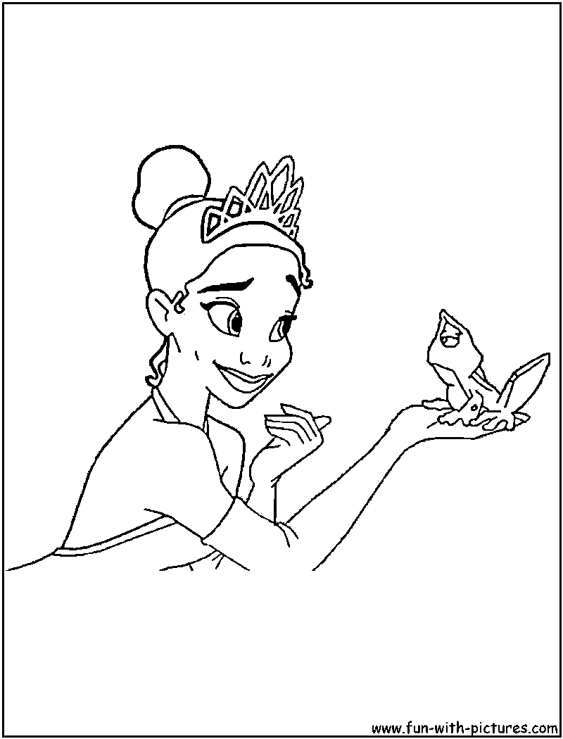Tiana Disney Princess Coloring Pages |#1