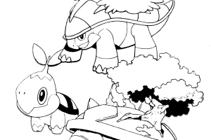 Turtle Pokemon Coloring Pages | Coloring pages for kids | Kids coloring pages |