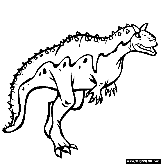 Carnotaurus Dinosaur Coloring Pages  | Coloring pages for Boys
