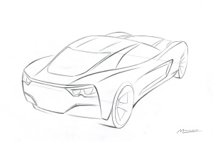 Drawing Corvette CAR COLORING PAGES | Race car coloring pages