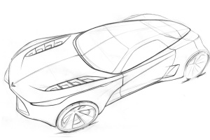 Drawing Hot Corvette CAR COLORING PAGES | Race car coloring pages