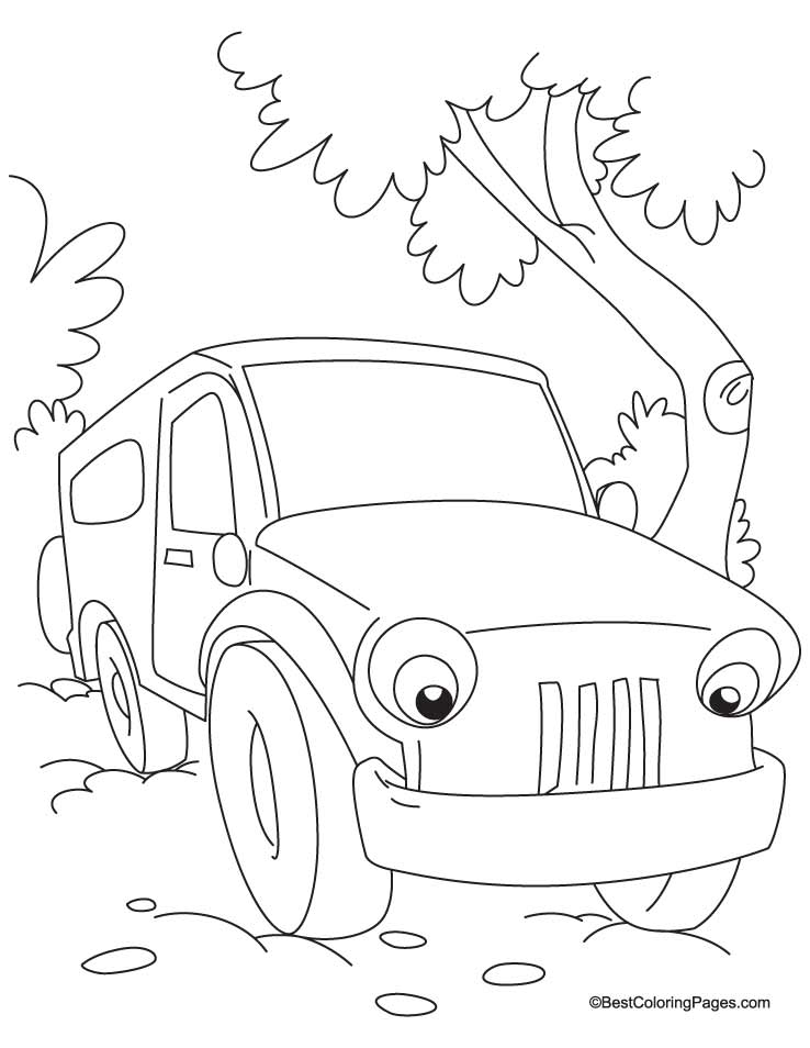  Jeep Coloring Pages | CAR Coloring pages | Cool Cars | #12