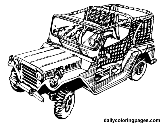  Jeep Coloring Pages | CAR Coloring pages | Cool Cars | #16