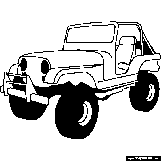 Jeep Coloring Pages | CAR Coloring pages | Cool Cars | #24