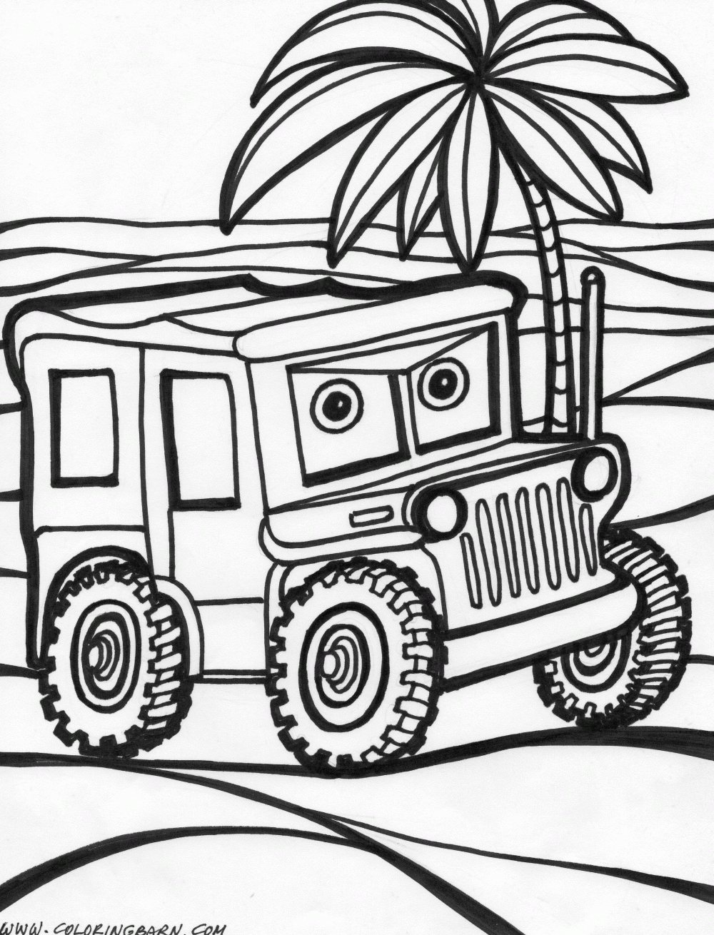 Jeep Coloring Pages | CAR Coloring pages | Cool Cars | #25