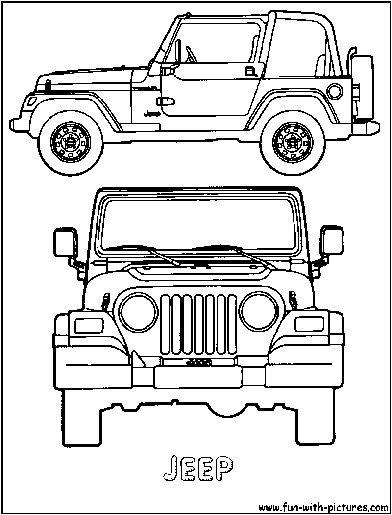  Jeep Coloring Pages | CAR Coloring pages | Cool Cars | #29