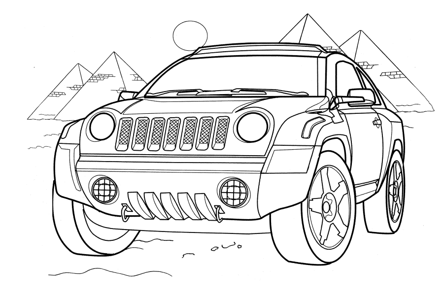 Jeep Coloring Pages | CAR Coloring pages | Cool Cars | #7