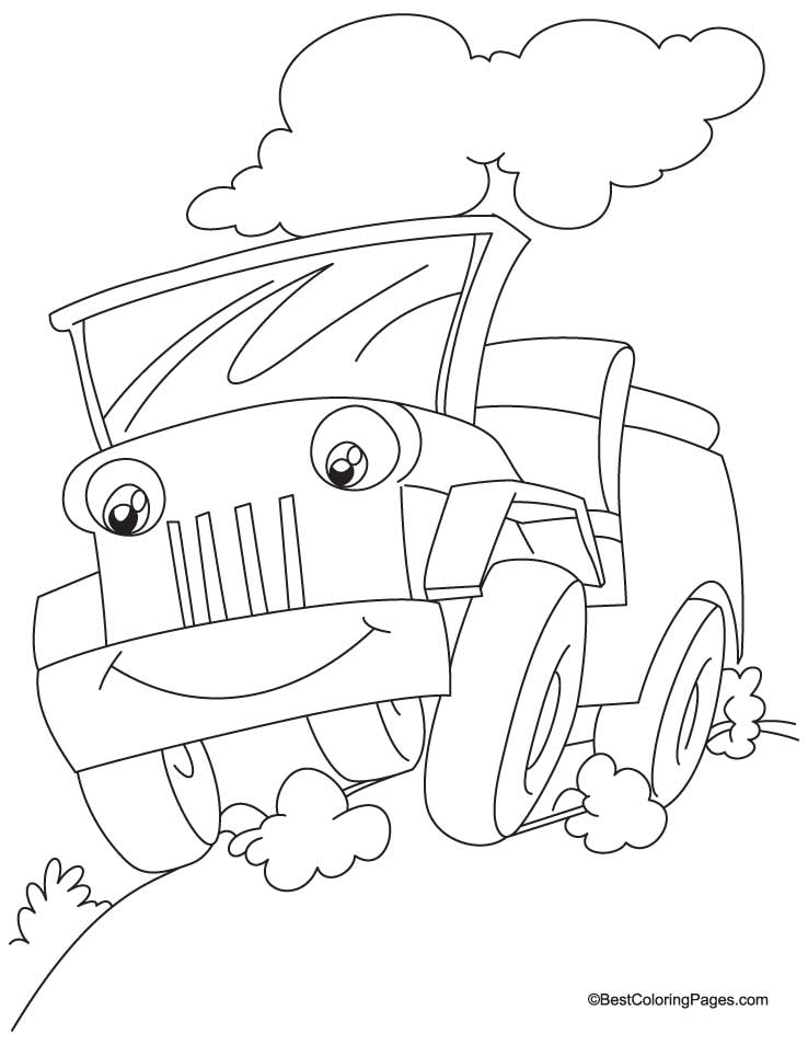  Jeep Coloring Pages | CAR Coloring pages | Cool Cars | #9