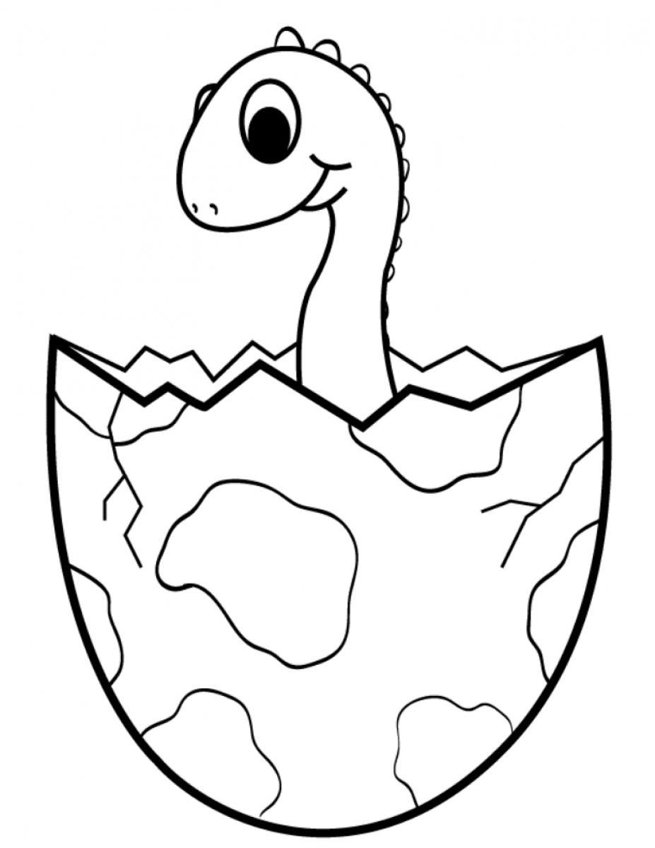  Little Egg Dinosaur Coloring Pages  | Coloring pages for Boys