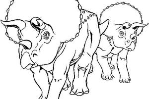 Mom and Dad Dinosaur Coloring Pages  | Coloring pages for Boys