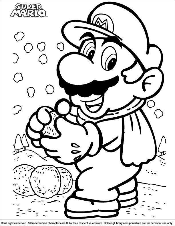  Super Mario Coloring Pages | Coloring pages for Kids | #2