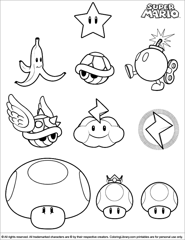  Super Mario Coloring Pages | Coloring pages for Kids | #6