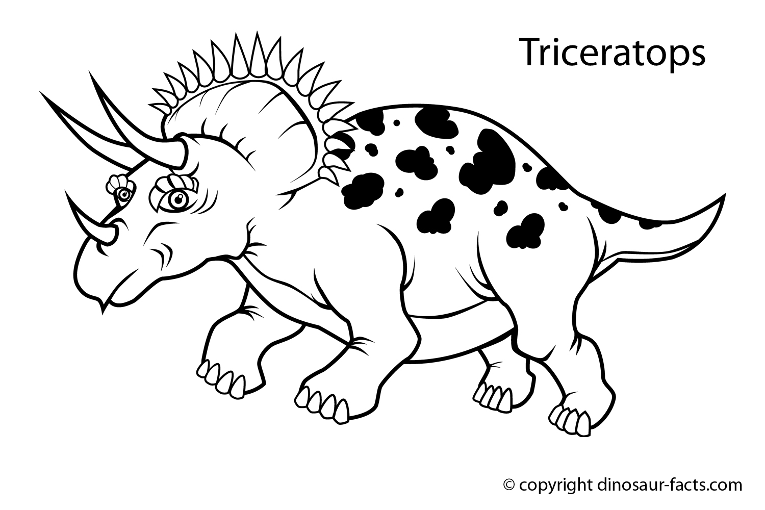  Triceraptops Dinosaur Coloring Pages  | Coloring pages for Boys