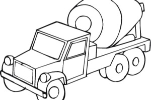 Cement Truck Coloring Pages | Ciment truck