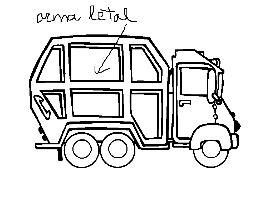 Cool Garbage Truck Coloring Pages