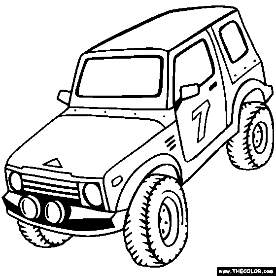 Jeep Truck Coloring Pages