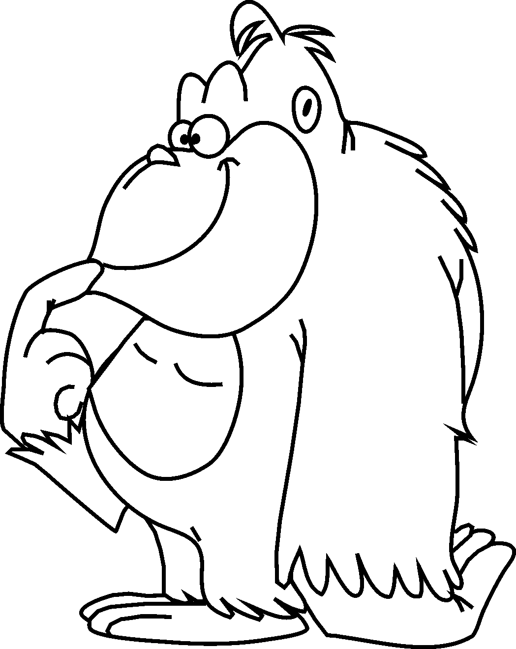 Monkey Coloring Pages of Animals
