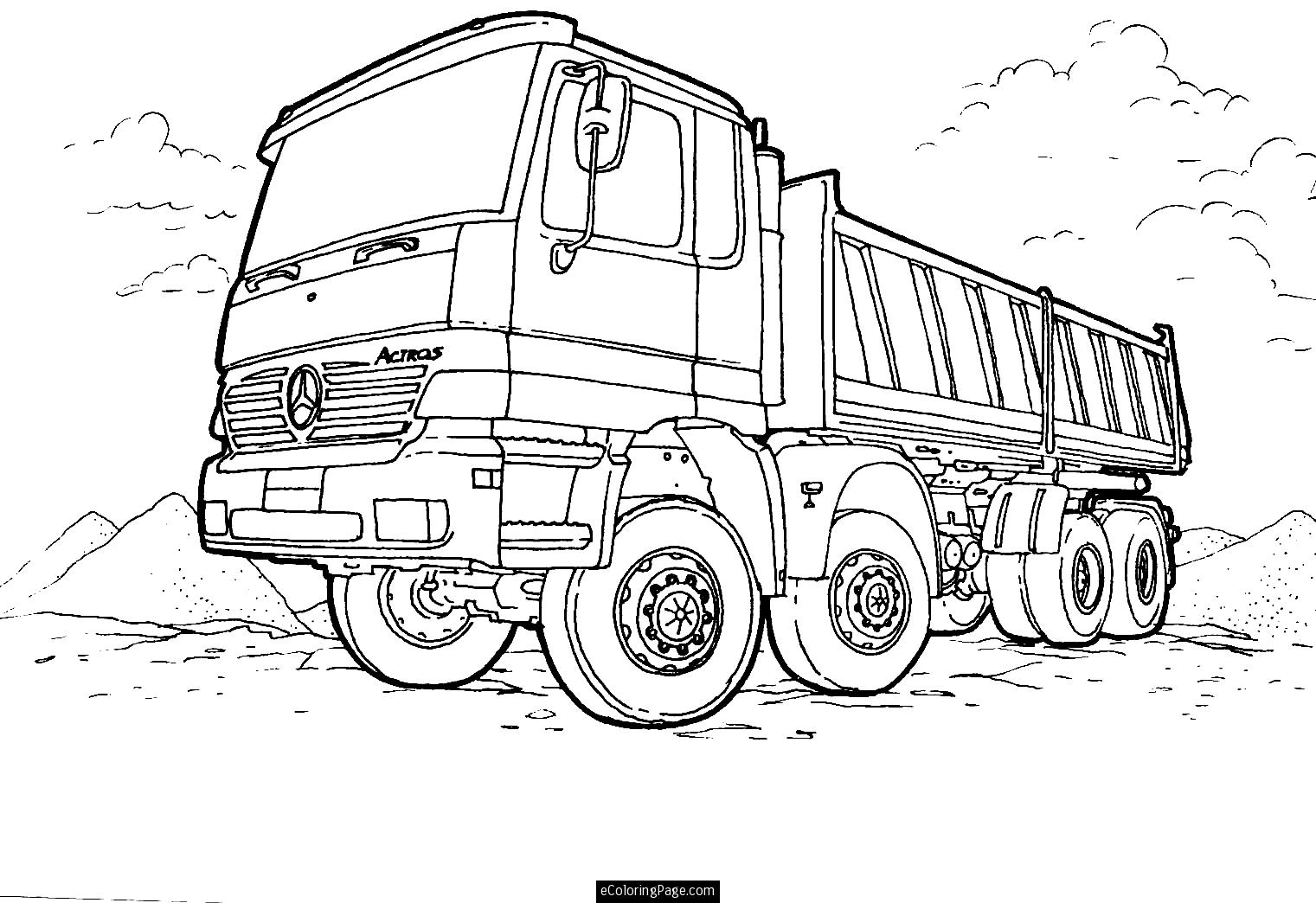 Monster Mine Truck Coloring Pages
