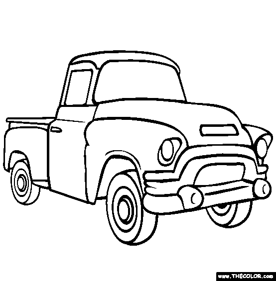 Old pick-up Truck Coloring Pages