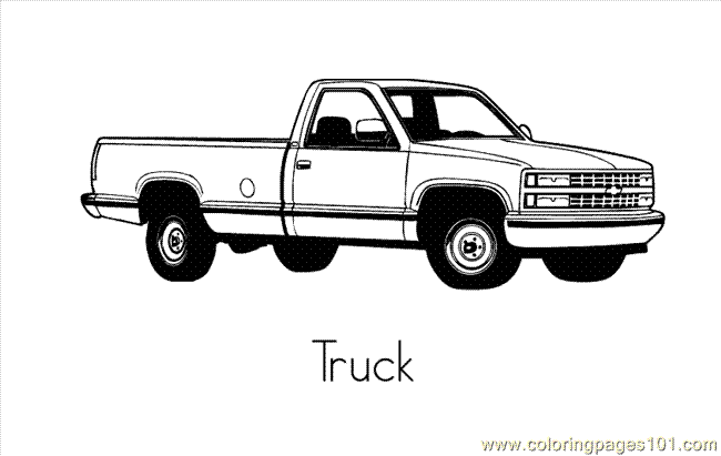 Pick-up Truck Coloring Pages