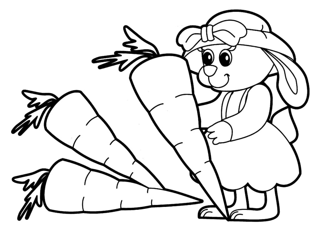  Rabbit Girl Coloring Pages of Animals