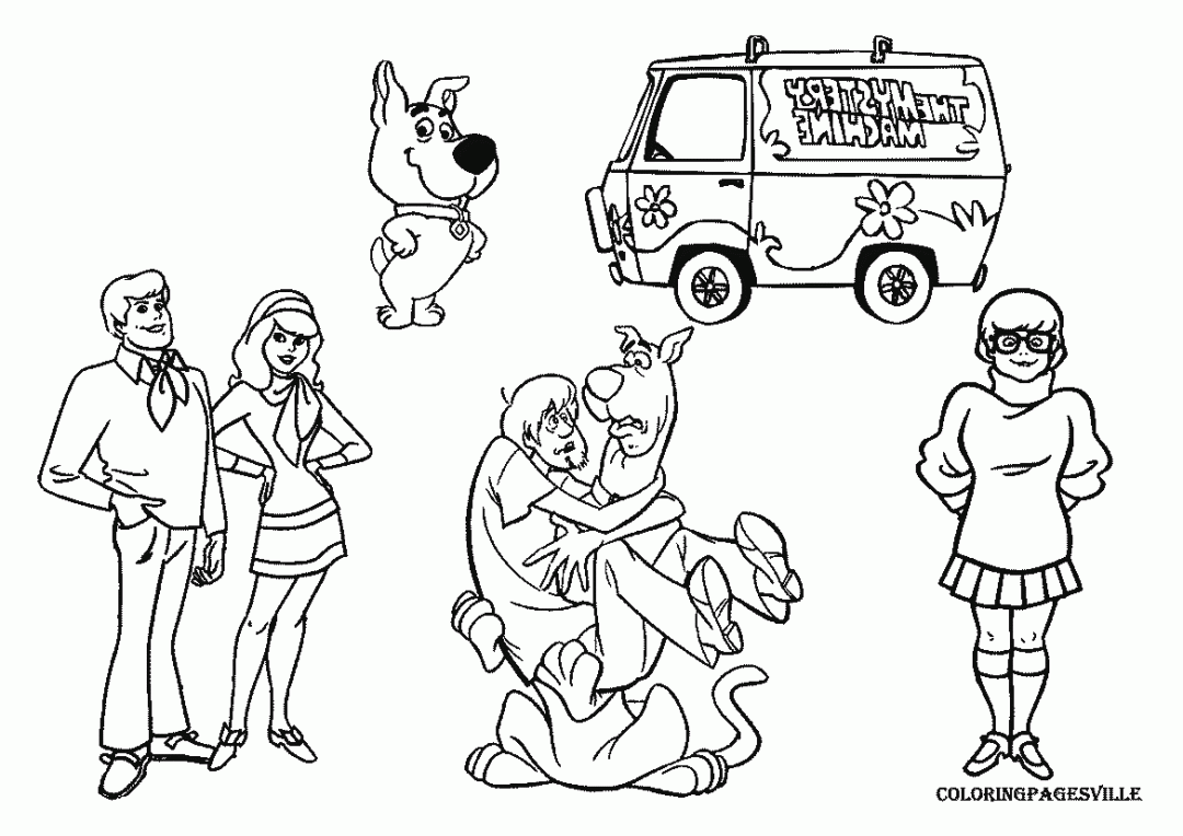 Scooby Doo Coloring Pages | Scooby Doo PAGES Ã€ COLORIER | #16