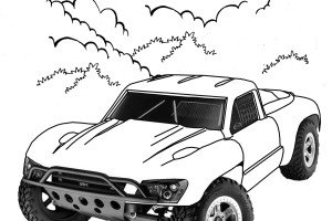 Speed Truck Coloring Pages