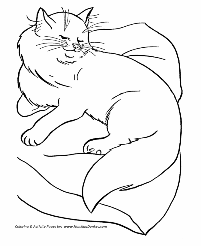 Cat Coloring Pages | Cats Coloring pages |Kitten Coloring pages | Cool cats | #16