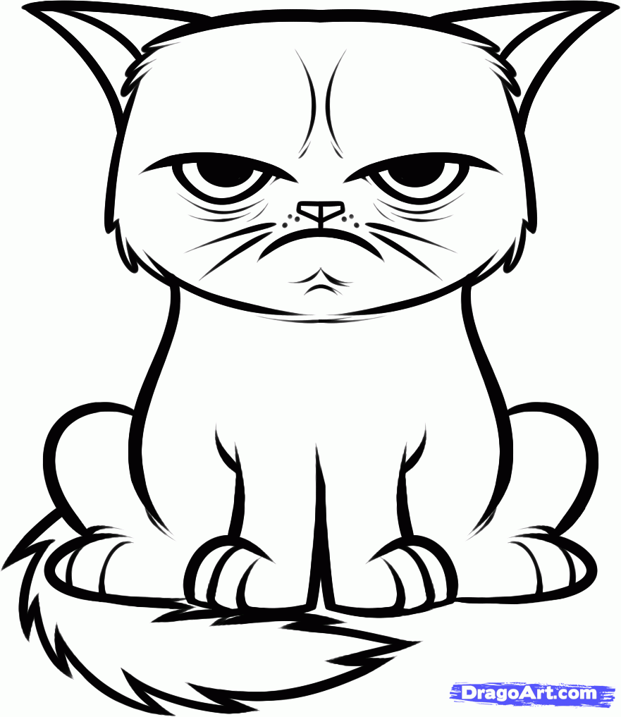 Cat Coloring Pages | Cats Coloring pages |Kitten Coloring pages | Cool cats | #19