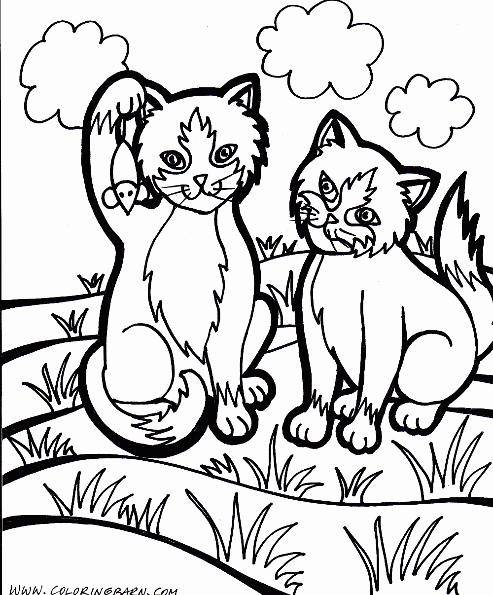 Cat Coloring Pages | Cats Coloring pages |Kitten Coloring pages | Cool cats | #24