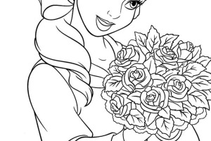 Cute Princess Disney Coloring Pages for kids | Disney coloring pages |
