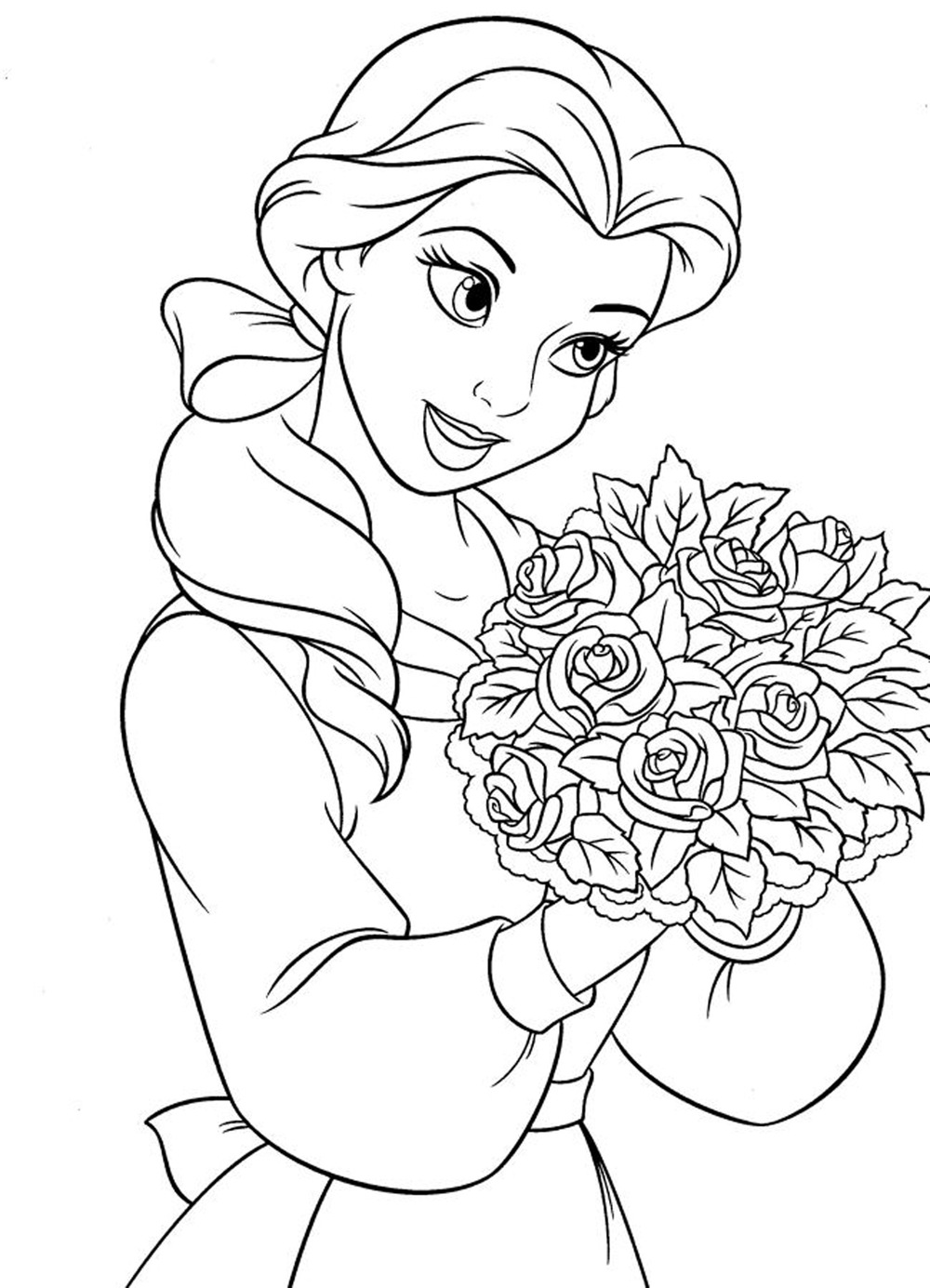  Cute Princess Disney Coloring Pages for kids | Disney coloring pages |