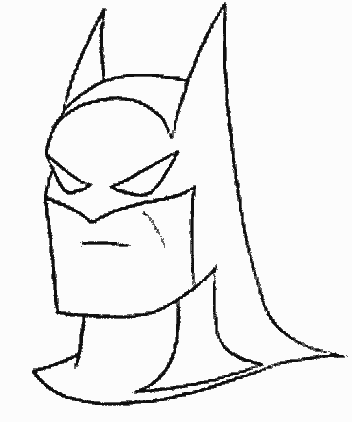 Face Batman Coloring Pages | Batman movie coloring pages |