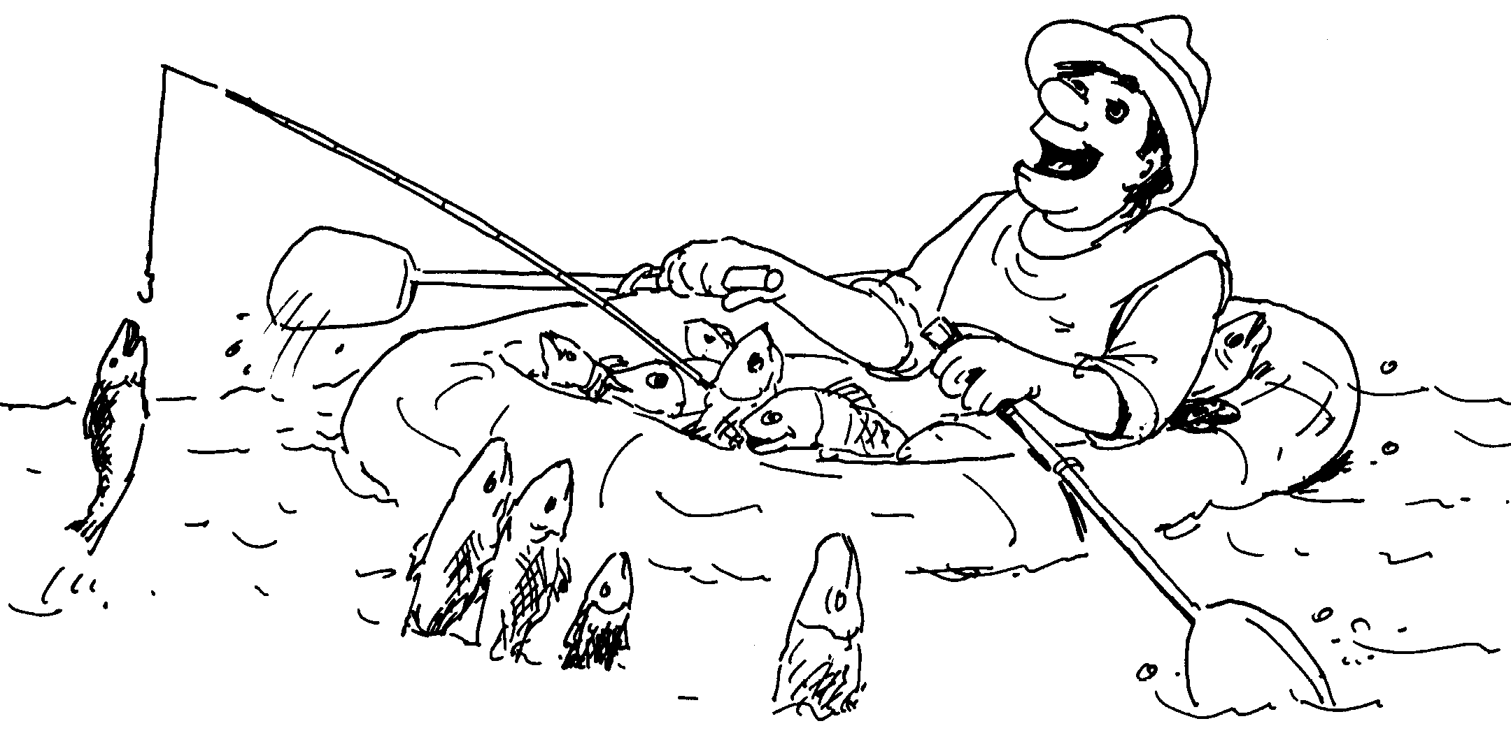  Fishing Coloring page | Coloring pages to print | Color Printing |