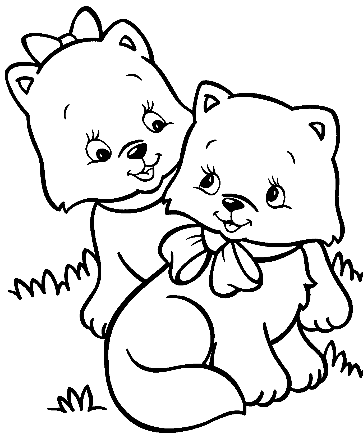 Friends Cat Coloring Pages | Cats Coloring pages | Cool cats