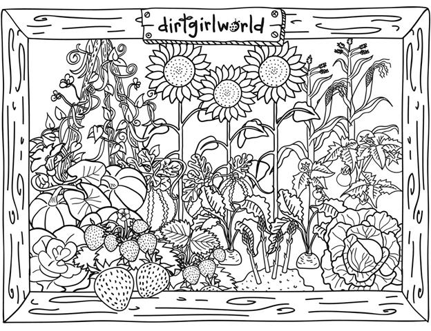  Garden painting Coloring page | Coloring pages to print | Color Printing |