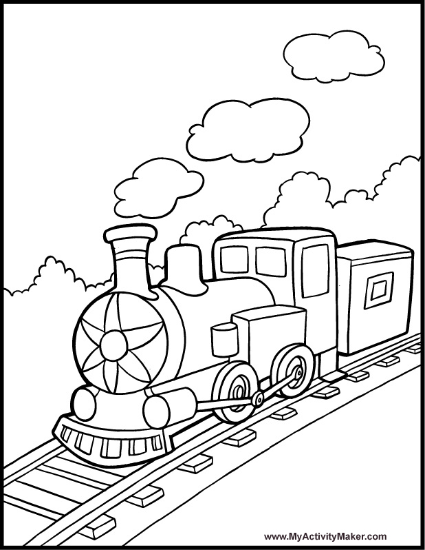  Good image with Train Coloring Pages