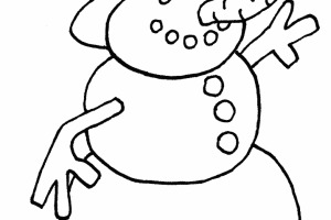 Good Snowman Winter Coloring Pages | coloring pages for kids |