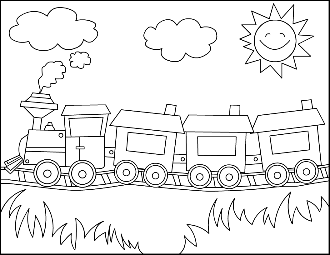  Hot Train Coloring Pages