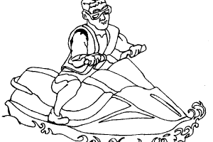 Hot water sports Coloring page | Coloring pages to print | Color Printing |
