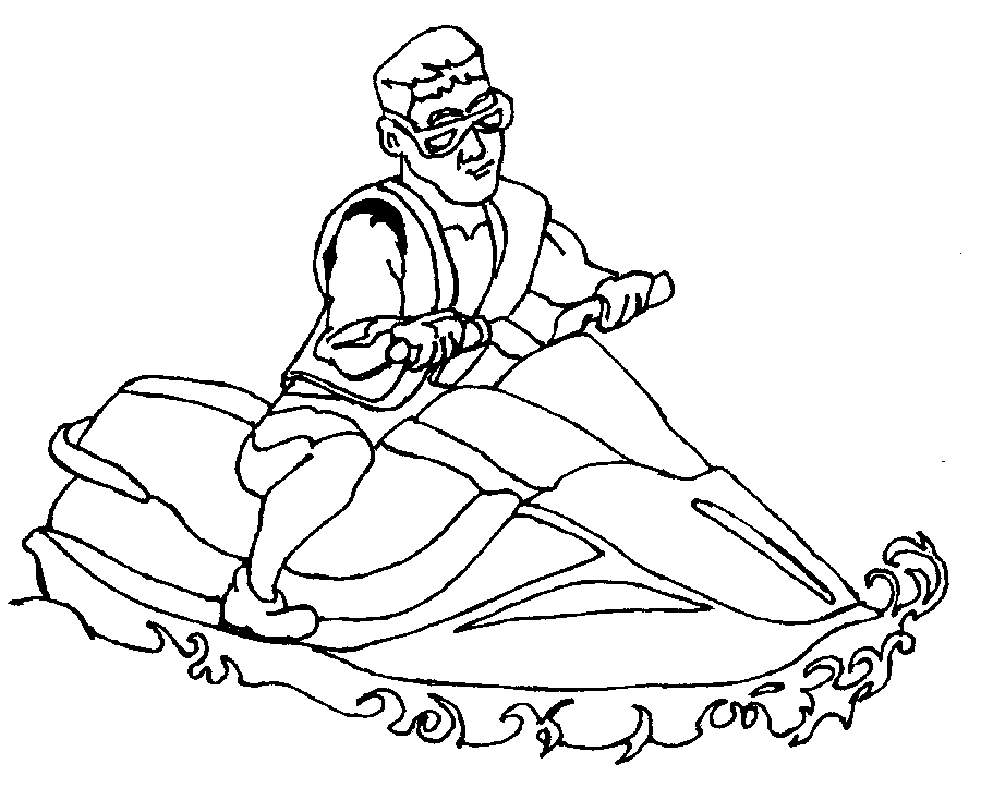  Hot water sports Coloring page | Coloring pages to print | Color Printing |