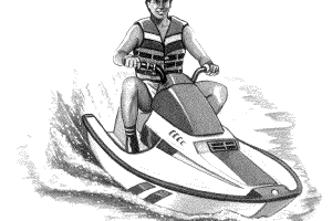 Jet-Boat Coloring page | Coloring pages to print | Color Printing |
