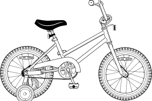 Kid bike drawing Coloring page | Coloring pages to print | Color Printing |