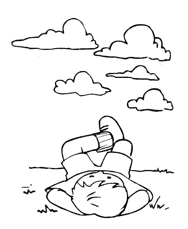  kid relax outoor Coloring page | Coloring pages to print | Color Printing |