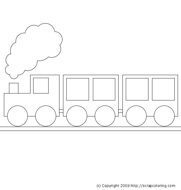  Kids Train Coloring Pages