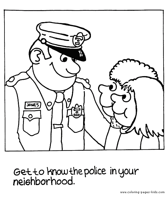 Police Coloring Pages| Coloring pages to print | Color Printing | #11