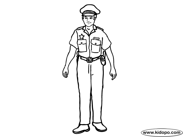 Police Coloring Pages| Coloring pages to print | Color Printing | #12
